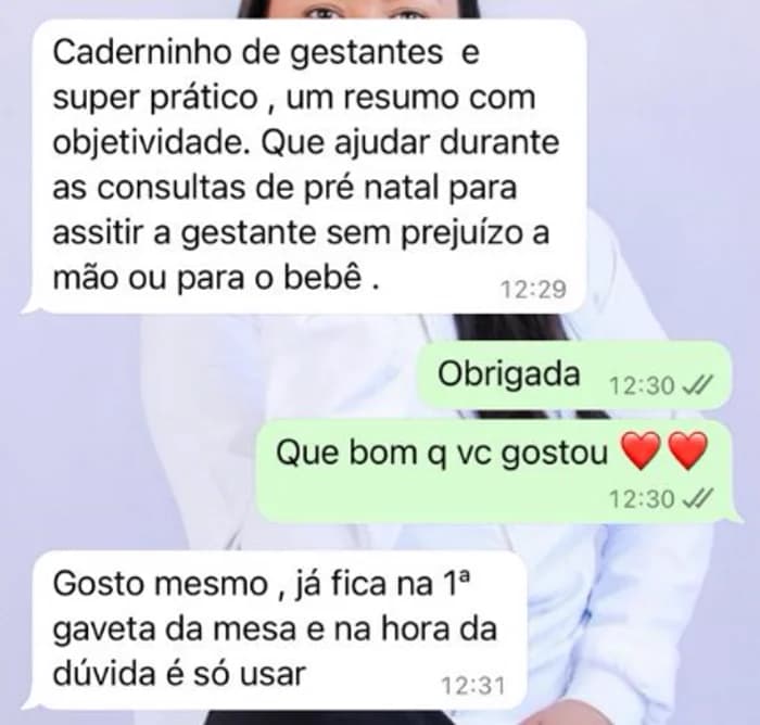 Depoimento real: caderninho de gestantes prático para as consultas
