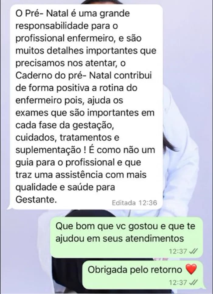 Depoimento real: conteúdo ajudando na rotina e nos cuidados com a gestante